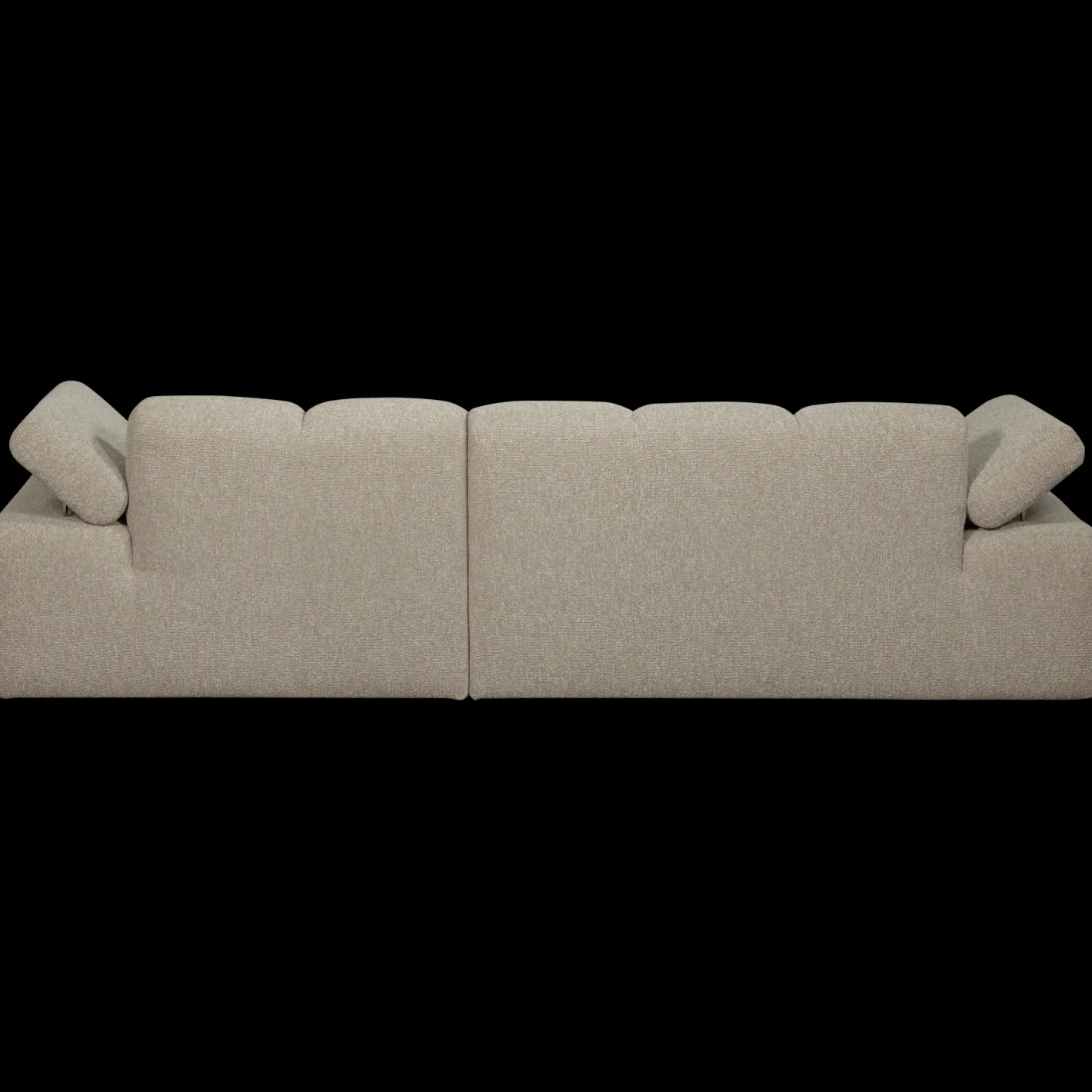 Clearance WOOOD Mojo Bouclé Chaise Longue Bank Beige Melange