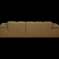 Clearance WOOOD Mojo Bouclé Chaise Longue Bank Yellow, Brown Melange