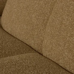 Clearance WOOOD Mojo Bouclé Chaise Longue Bank Yellow, Brown Melange