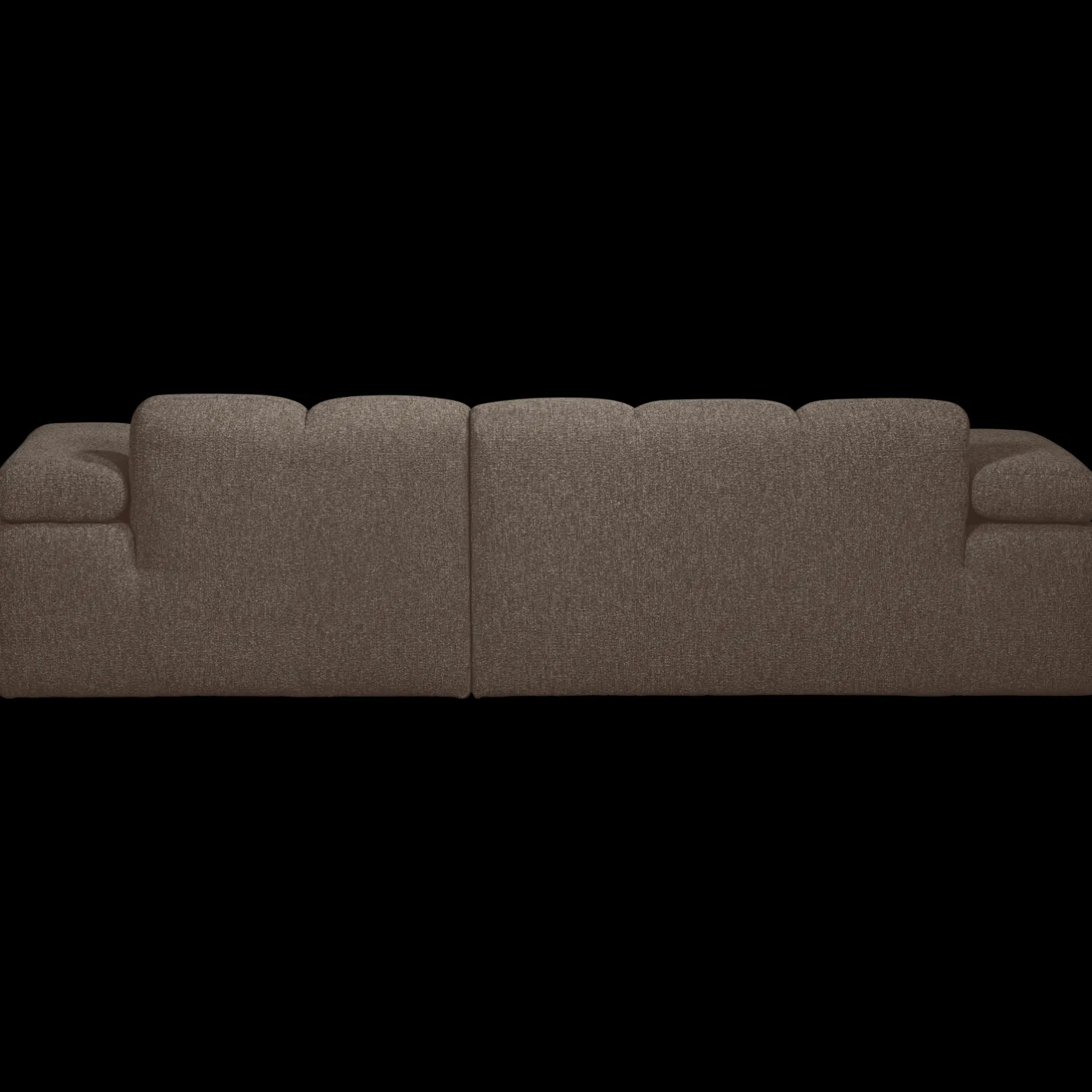 Hot WOOOD Mojo Bouclé Chaise Longue Bank Brown Melange