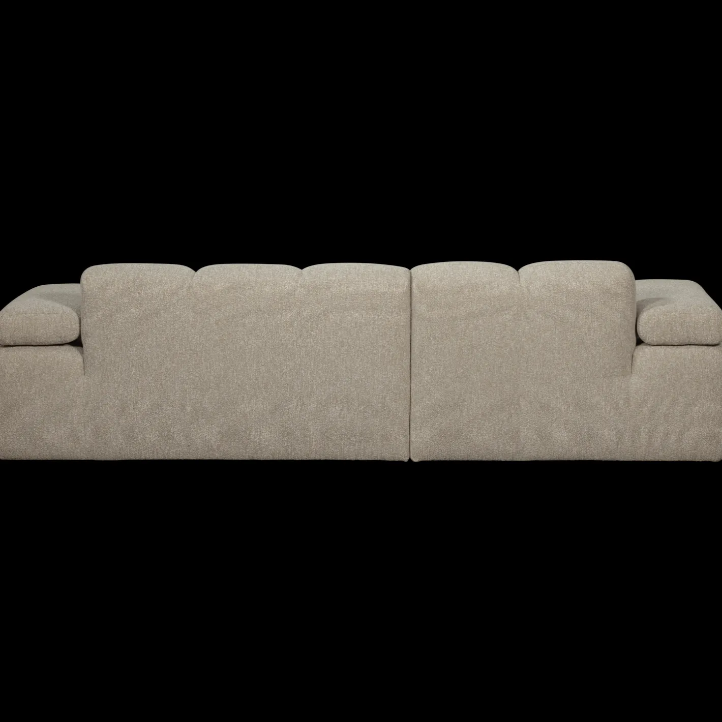 Hot WOOOD Mojo Bouclé Chaise Longue Bank Beige Melange
