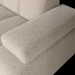 Hot WOOOD Mojo Bouclé Chaise Longue Bank Beige Melange