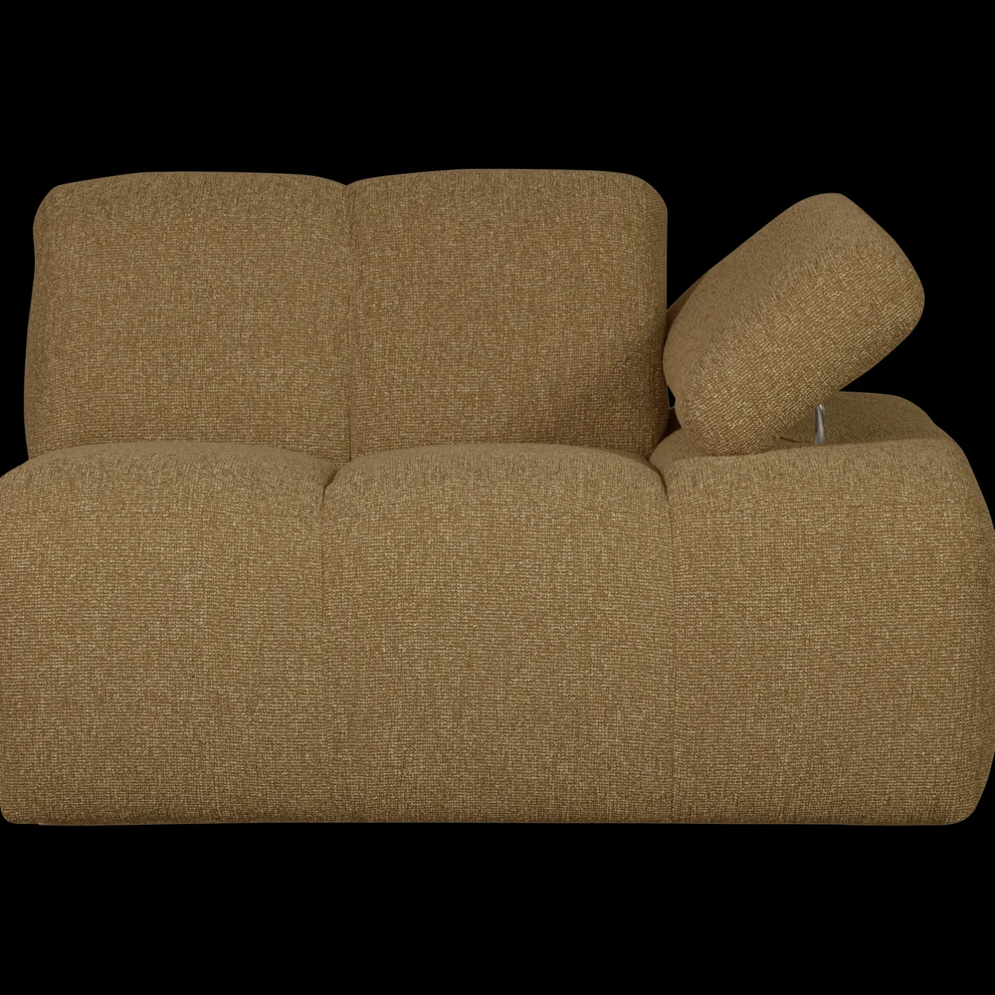Best WOOOD Mojo Bouclé Elementenbank Yellow, Brown Melange