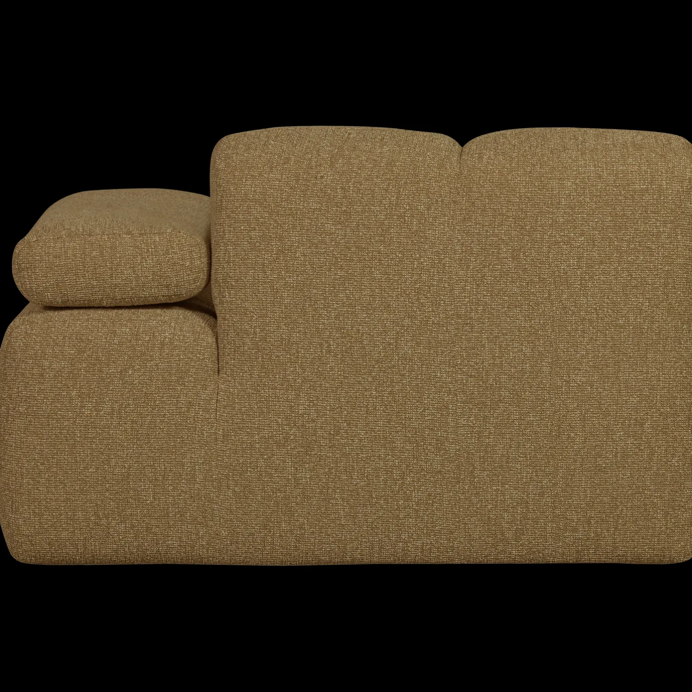 Best WOOOD Mojo Bouclé Elementenbank Yellow, Brown Melange