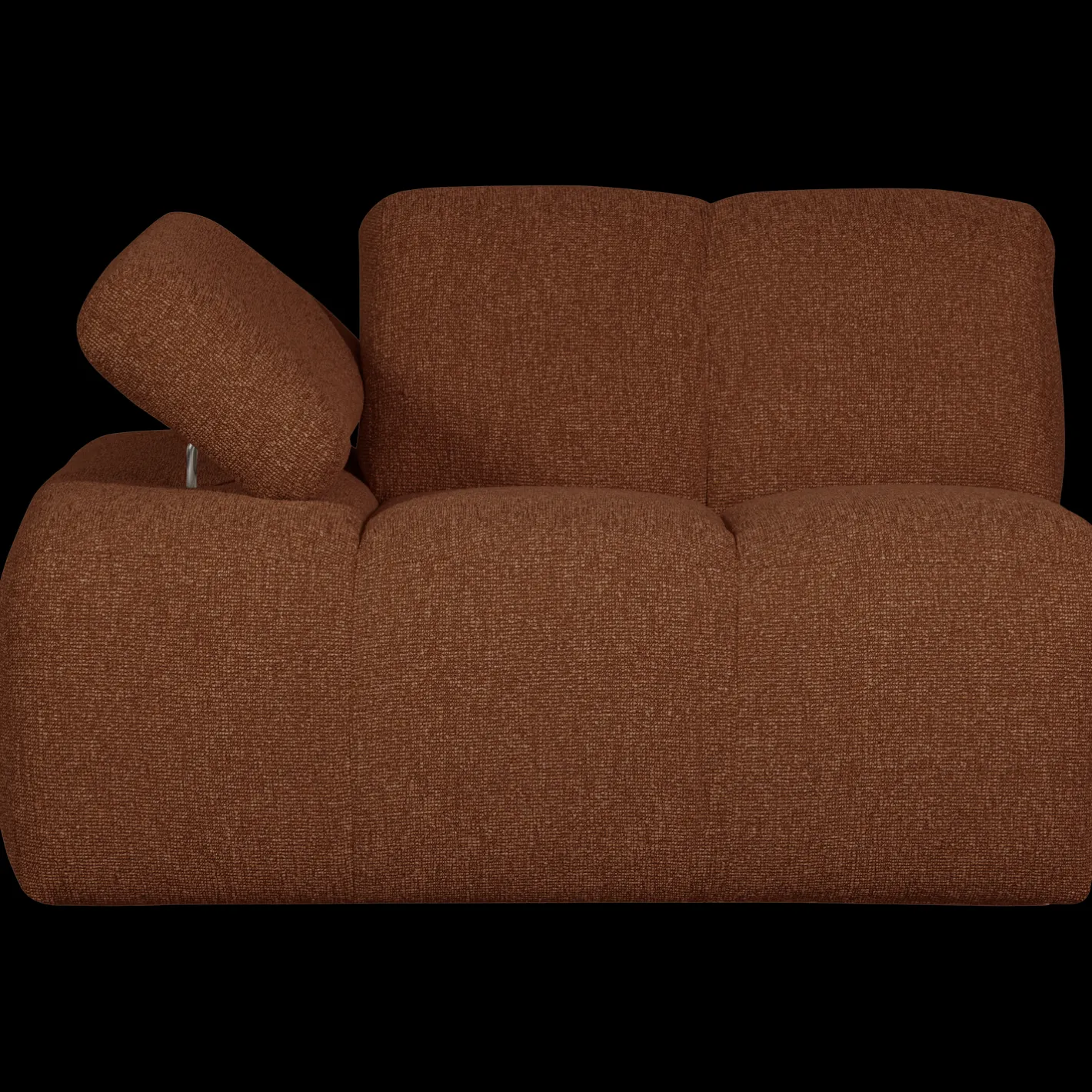 WOOOD Mojo Bouclé Elementenbank Rust Brown Melange