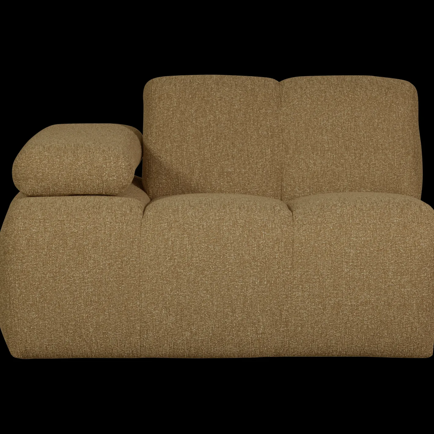 Clearance WOOOD Mojo Bouclé Elementenbank Yellow, Brown Melange