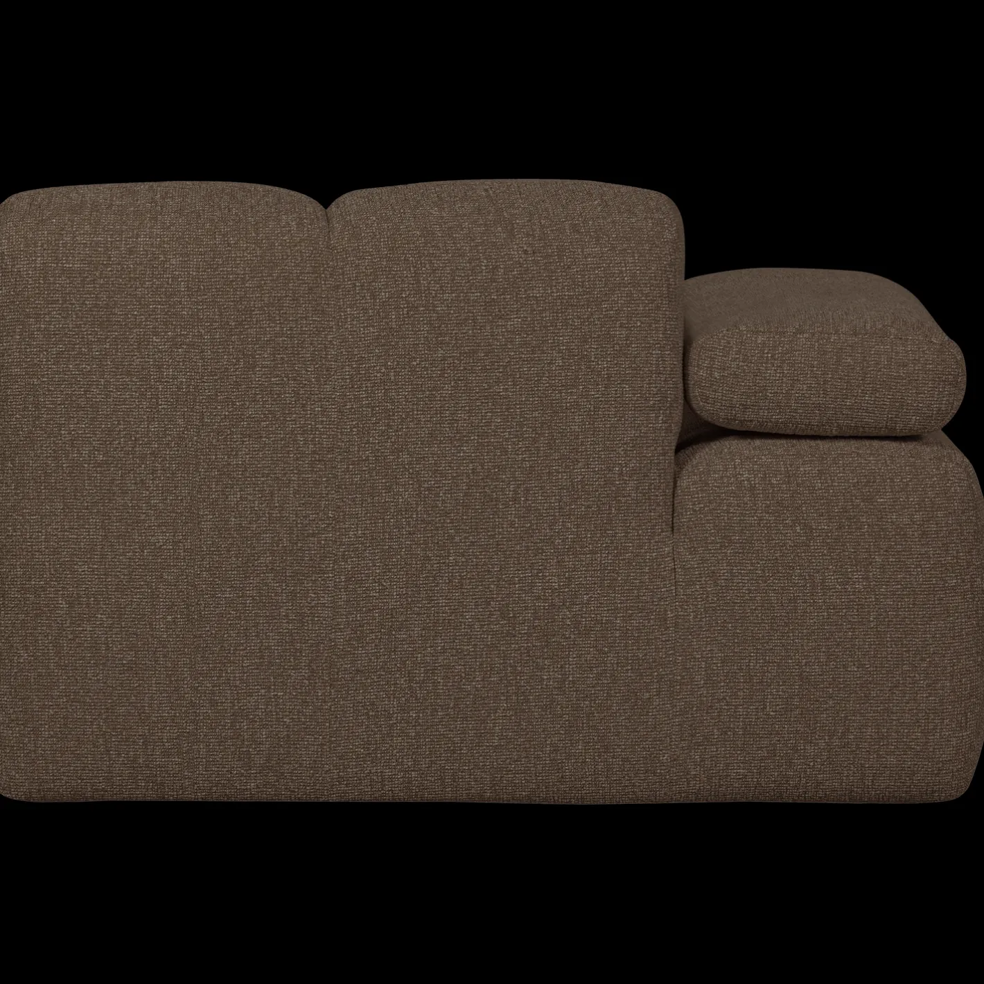 New WOOOD Mojo Bouclé Elementenbank Brown Melange