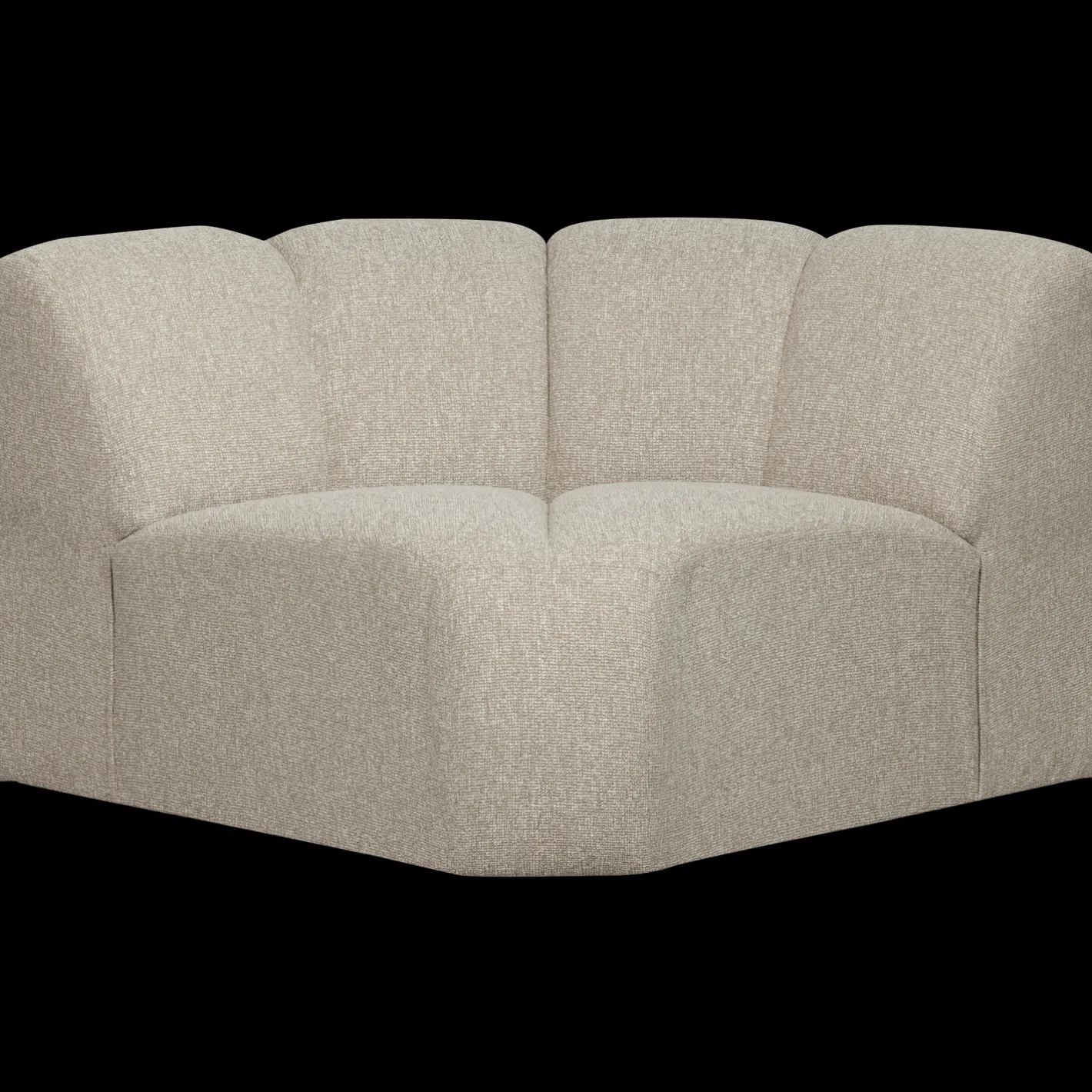 Best WOOOD Mojo Bouclé Hoek Elementenbank Beige Melange