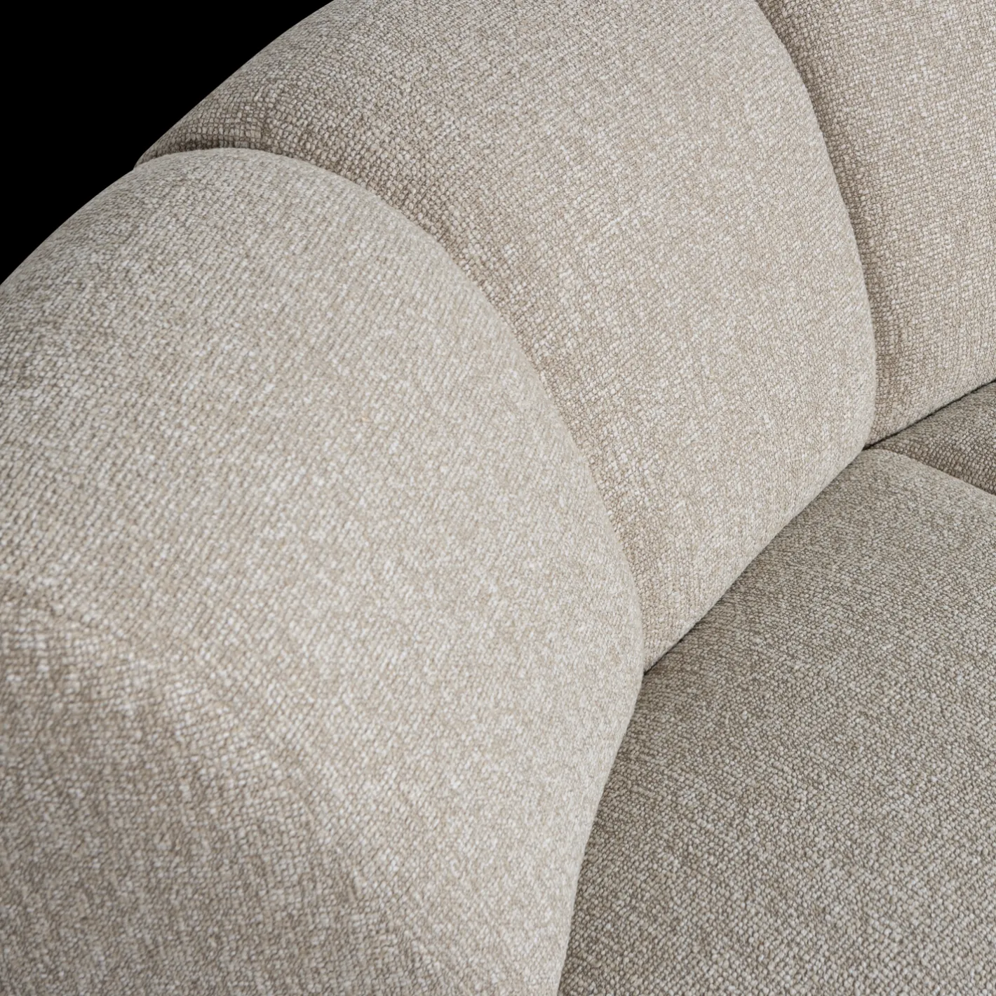 Best WOOOD Mojo Bouclé Hoek Elementenbank Beige Melange