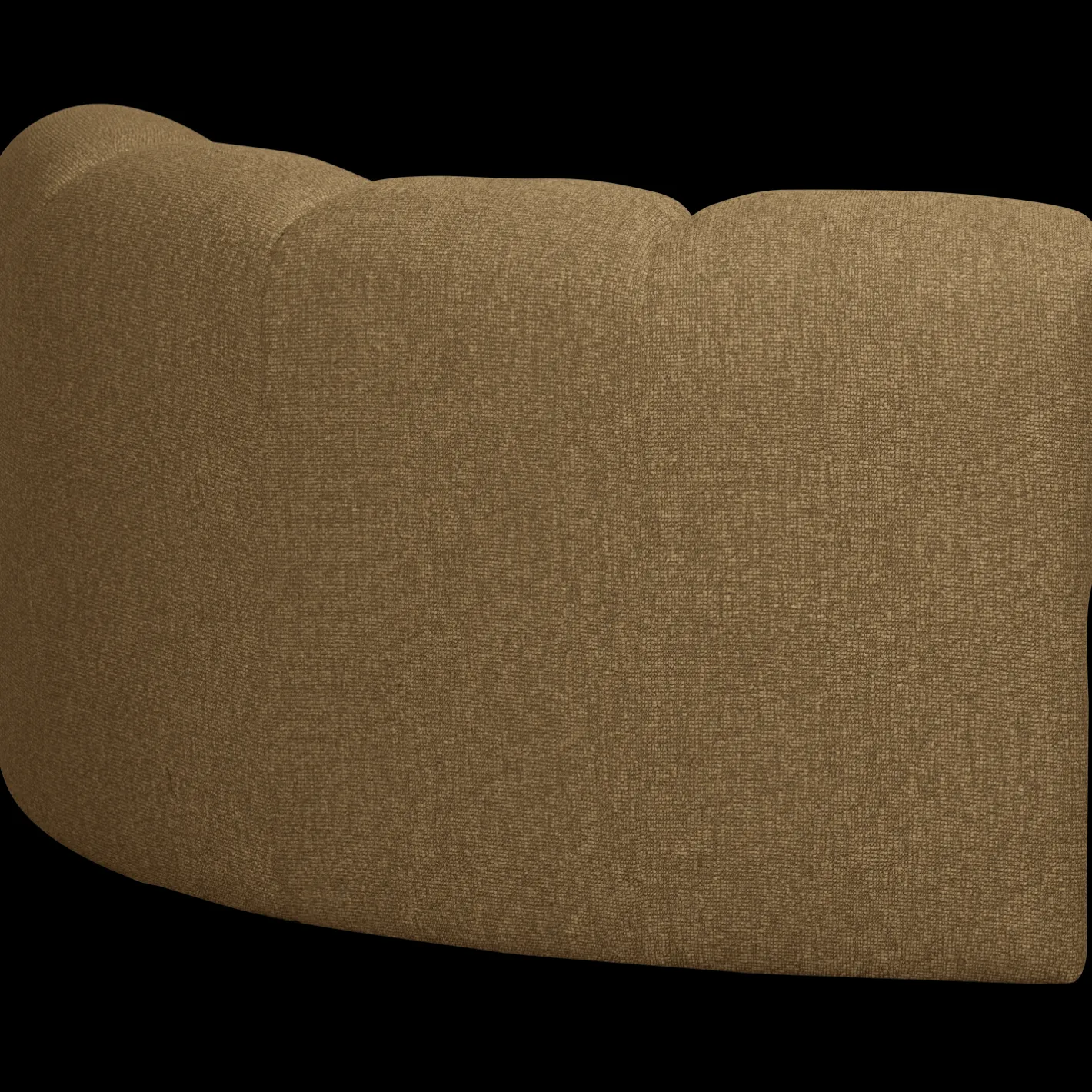 Clearance WOOOD Mojo Bouclé Hoek Elementenbank Yellow, Brown Melange