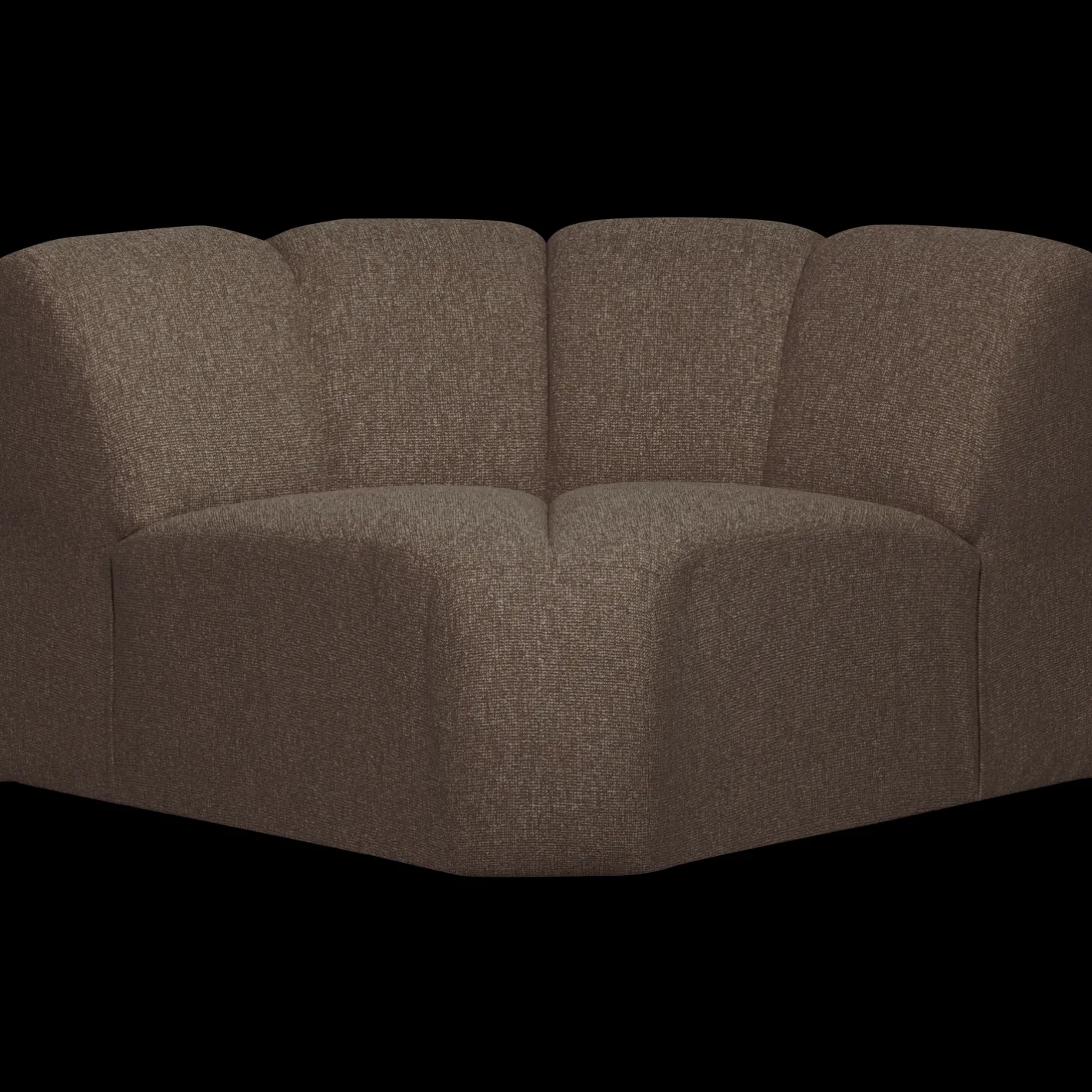 Best WOOOD Mojo Bouclé Hoek Elementenbank Brown Melange