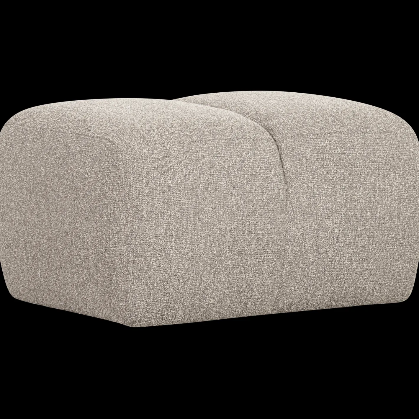 Clearance WOOOD Mojo Bouclé Poef Beige Melange