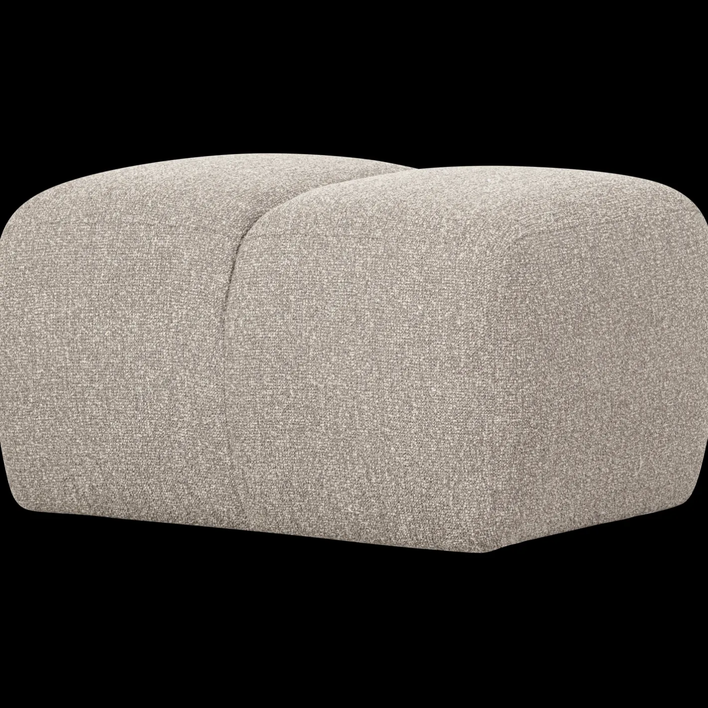 Clearance WOOOD Mojo Bouclé Poef Beige Melange
