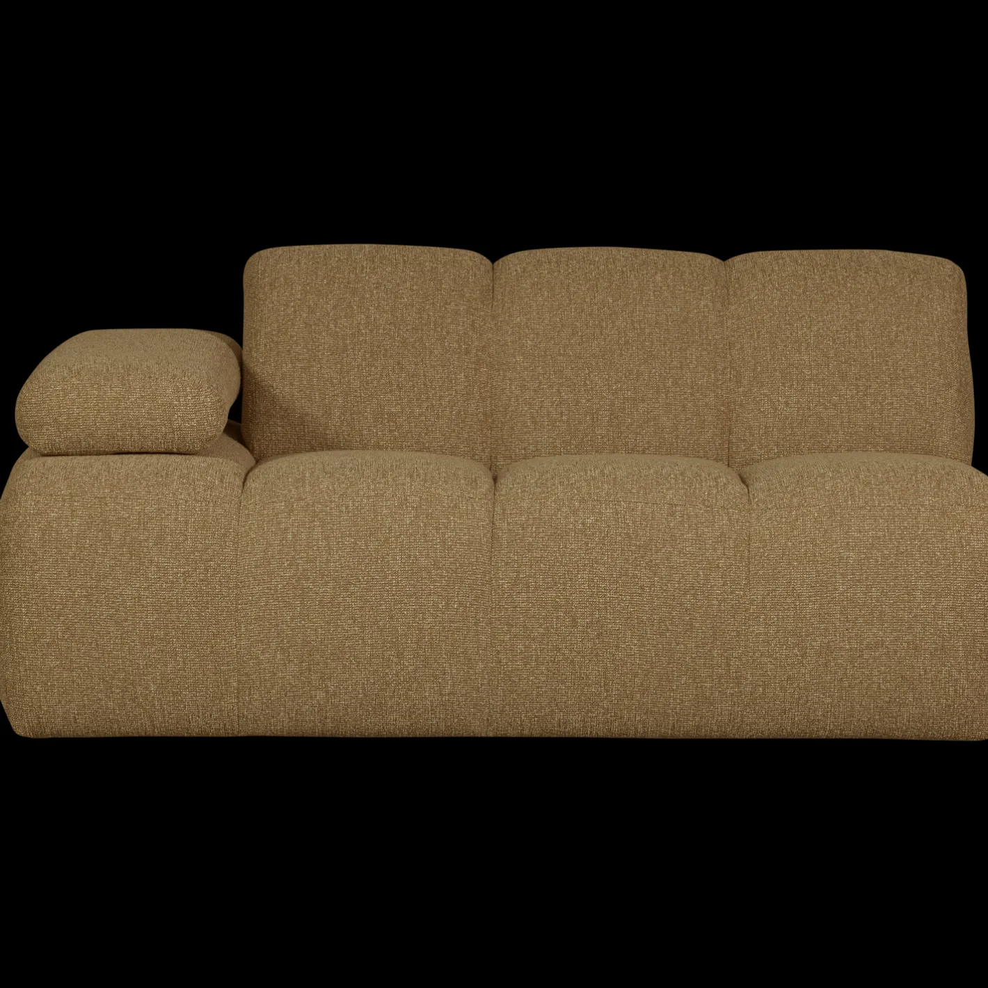 Sale WOOOD Mojo Bouclé Zitbank Yellow, Brown Melange