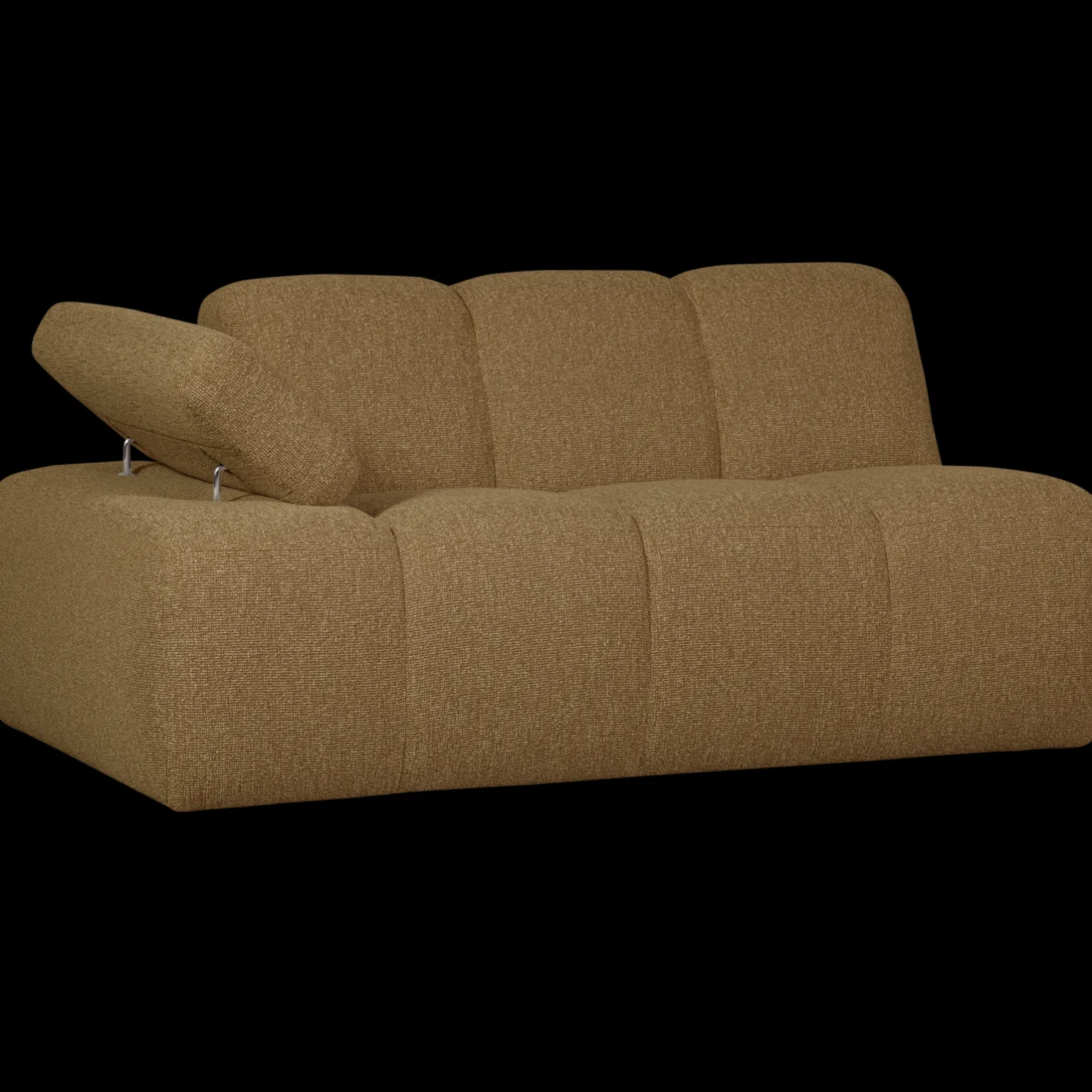 Sale WOOOD Mojo Bouclé Zitbank Yellow, Brown Melange