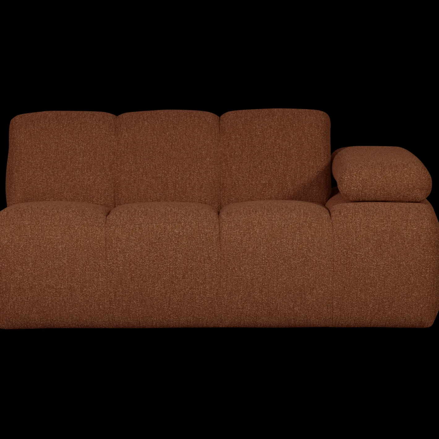 Online WOOOD Mojo Bouclé Zitbank Rust Brown Melange