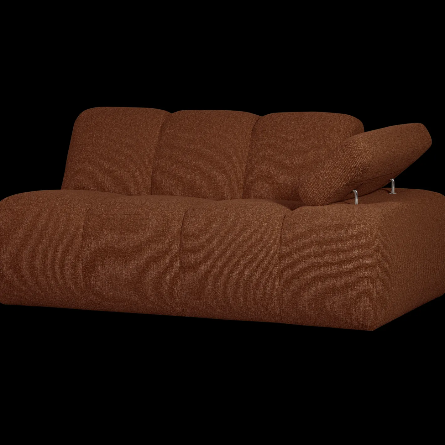 Online WOOOD Mojo Bouclé Zitbank Rust Brown Melange