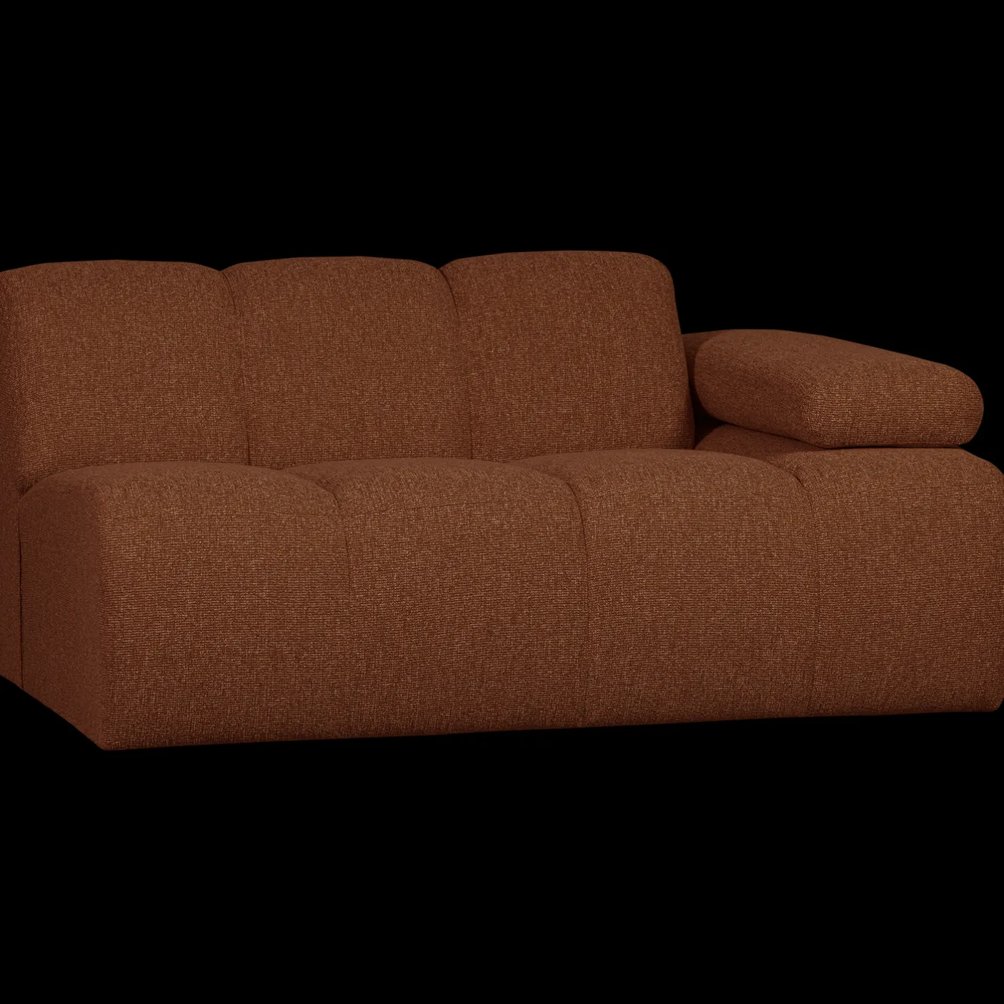 Online WOOOD Mojo Bouclé Zitbank Rust Brown Melange