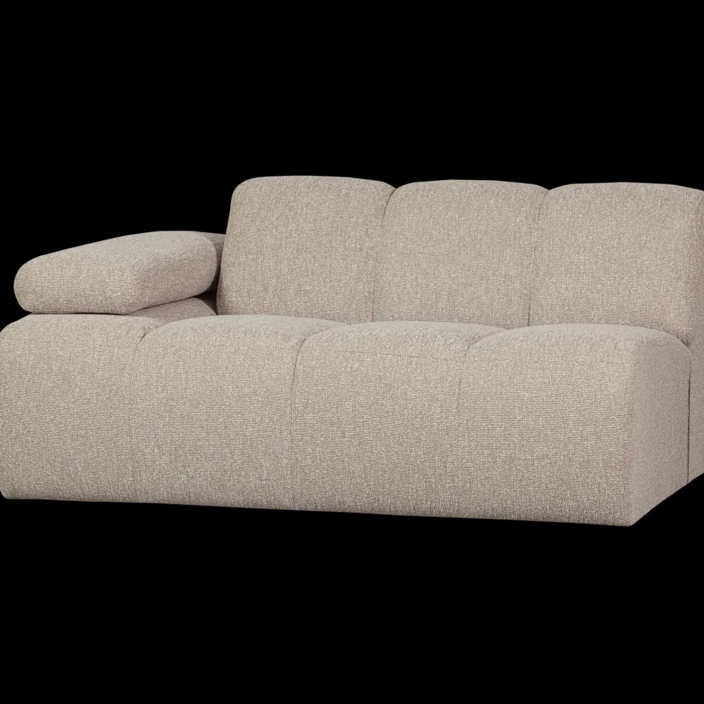 Outlet WOOOD Mojo Bouclé Zitbank Beige Melange
