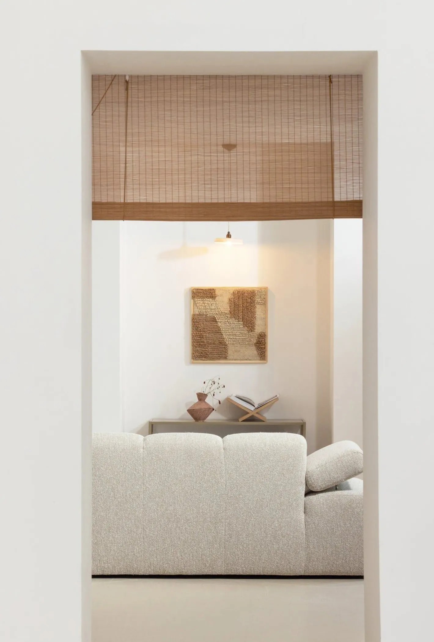 Outlet WOOOD Mojo Bouclé Zitbank Beige Melange