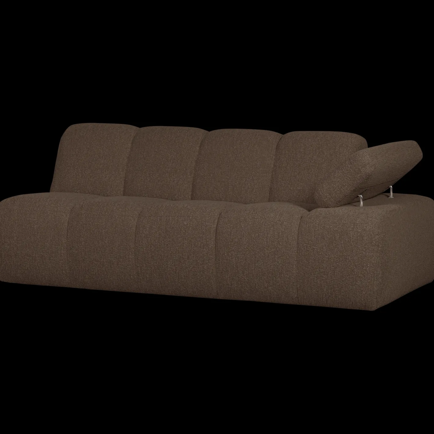 Hot WOOOD Mojo Bouclé 2-Zitsbank Brown Melange