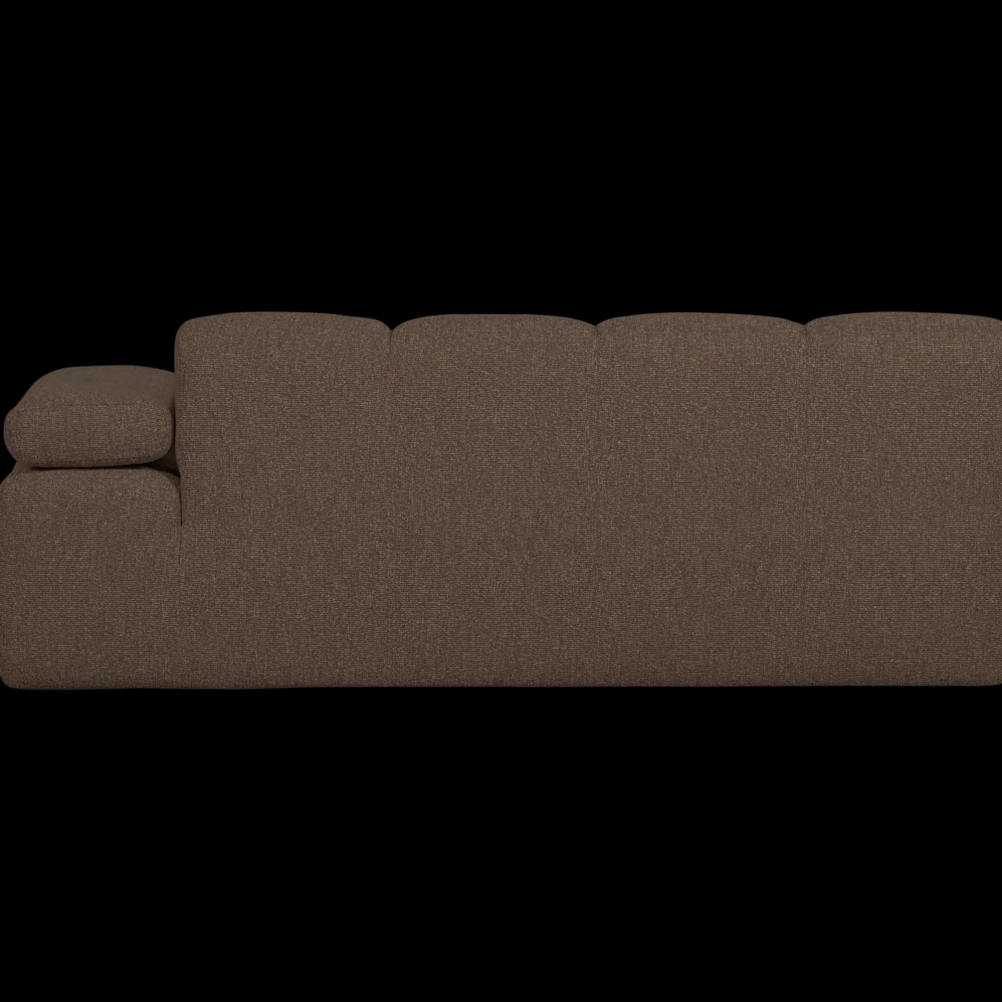 Hot WOOOD Mojo Bouclé 2-Zitsbank Brown Melange