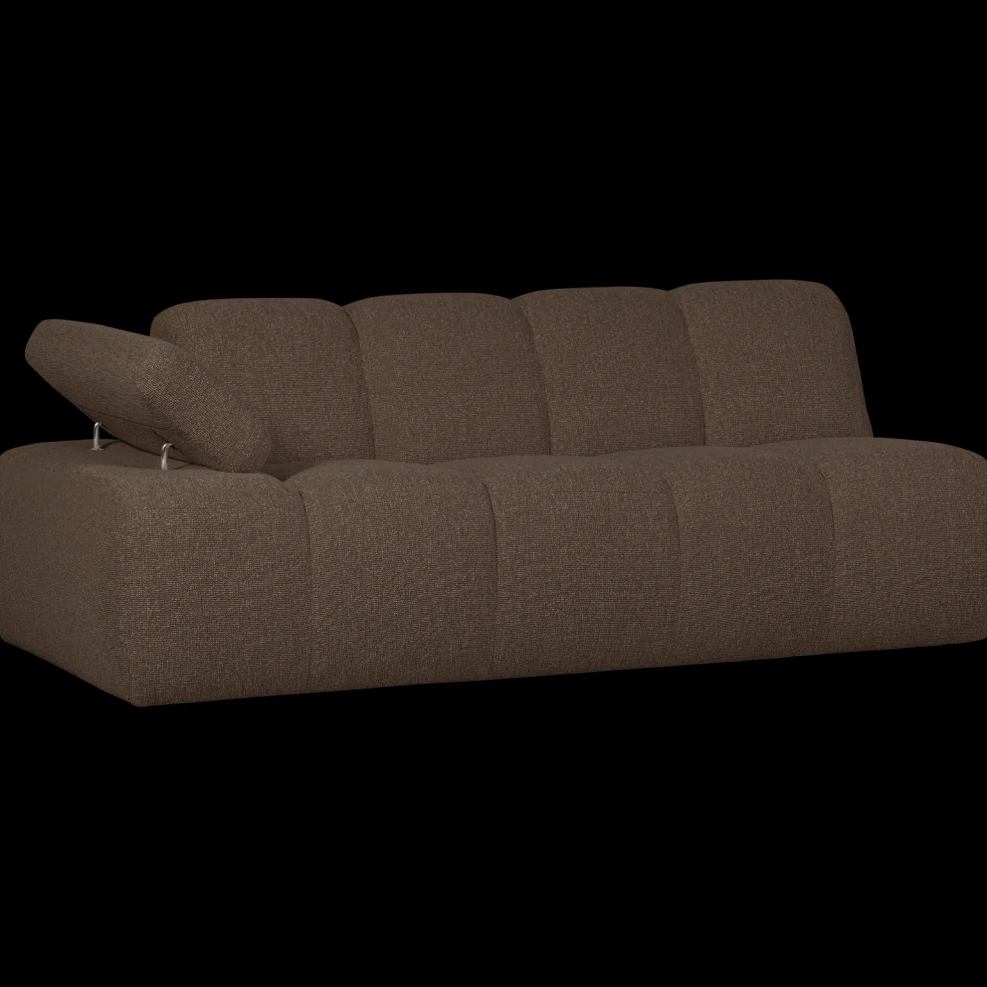Online WOOOD Mojo Bouclé 2-Zitsbank Brown Melange