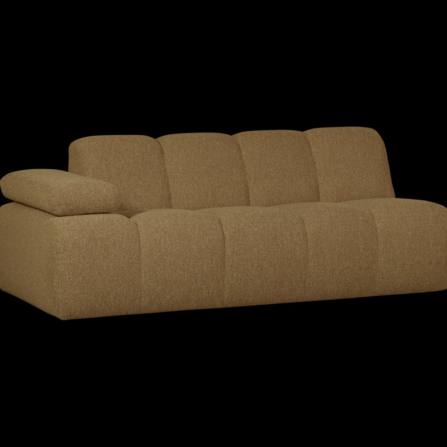 New WOOOD Mojo Bouclé 2-Zitsbank Brown Melange