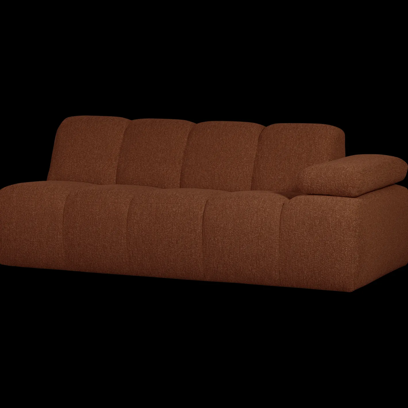 Sale WOOOD Mojo Bouclé 2-Zitsbank Rust Brown Melange