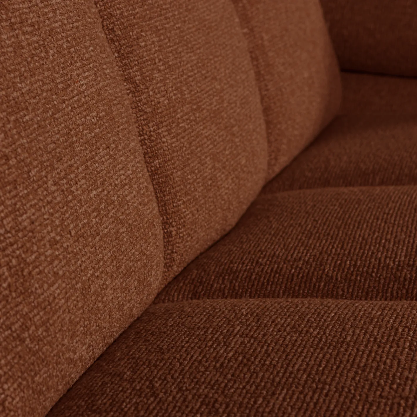 Sale WOOOD Mojo Bouclé 2-Zitsbank Rust Brown Melange