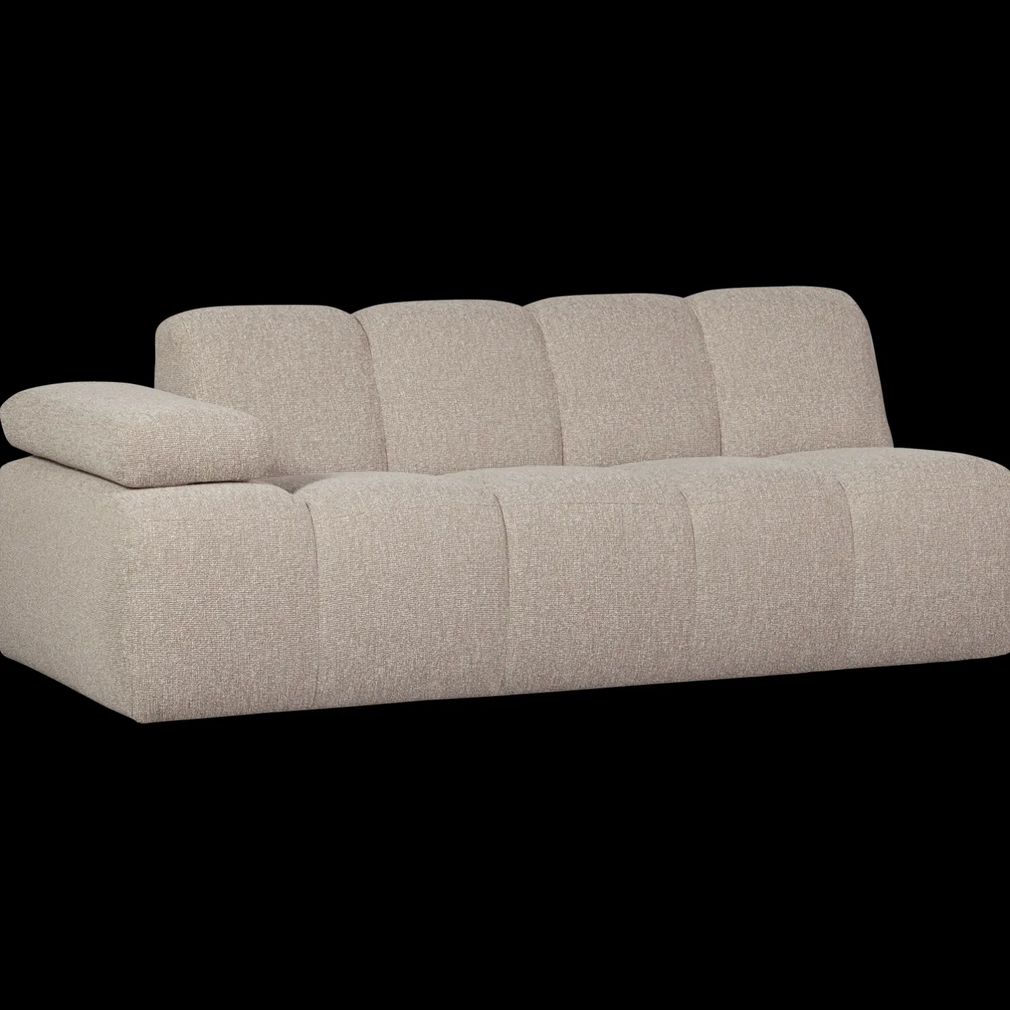 WOOOD Mojo Bouclé 2-Zitsbank Beige Melange