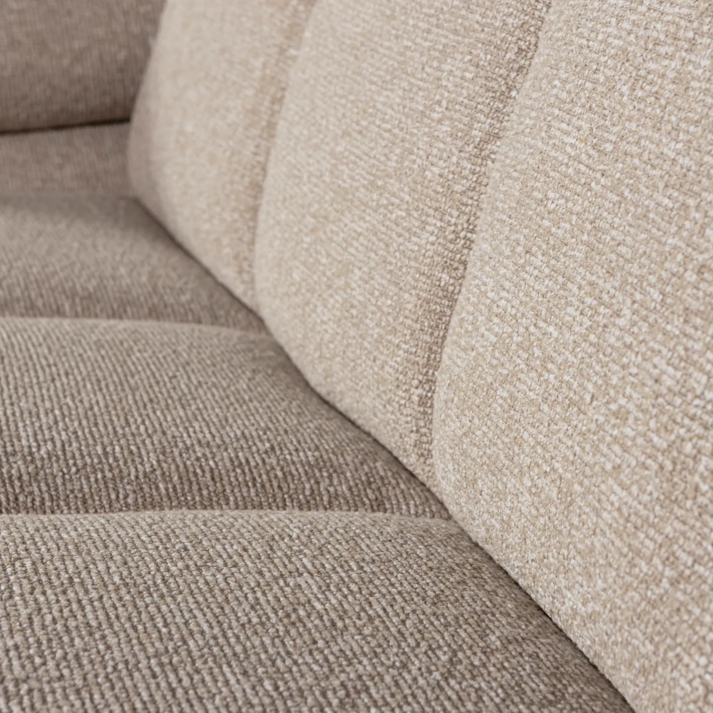 WOOOD Mojo Bouclé 2-Zitsbank Beige Melange