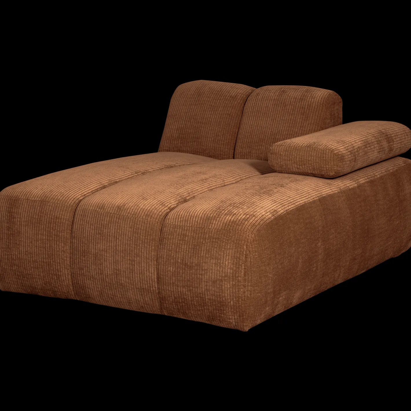 Sale WOOOD Mojo Rib Chaise Longue Rust Brown Melange