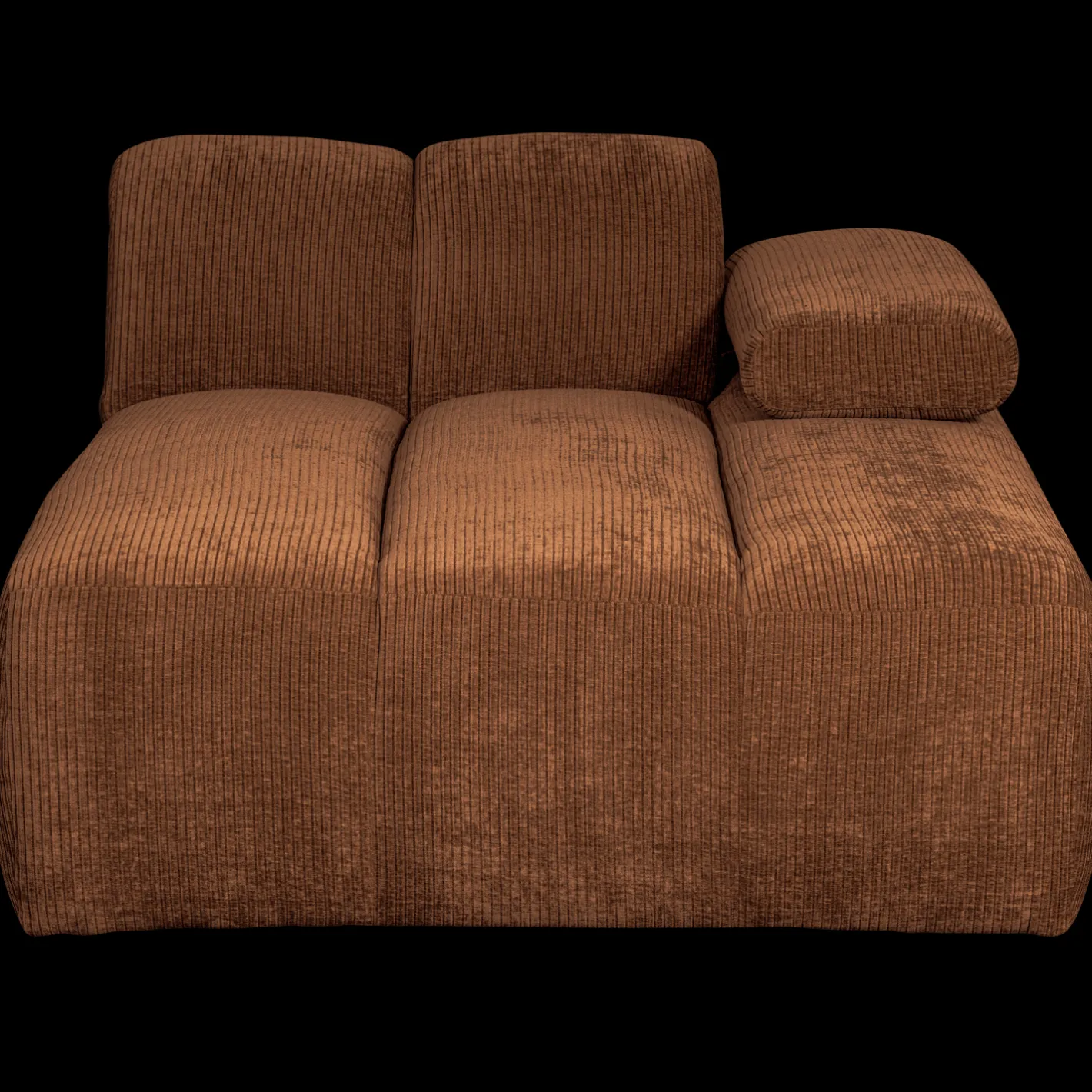 Sale WOOOD Mojo Rib Chaise Longue Rust Brown Melange