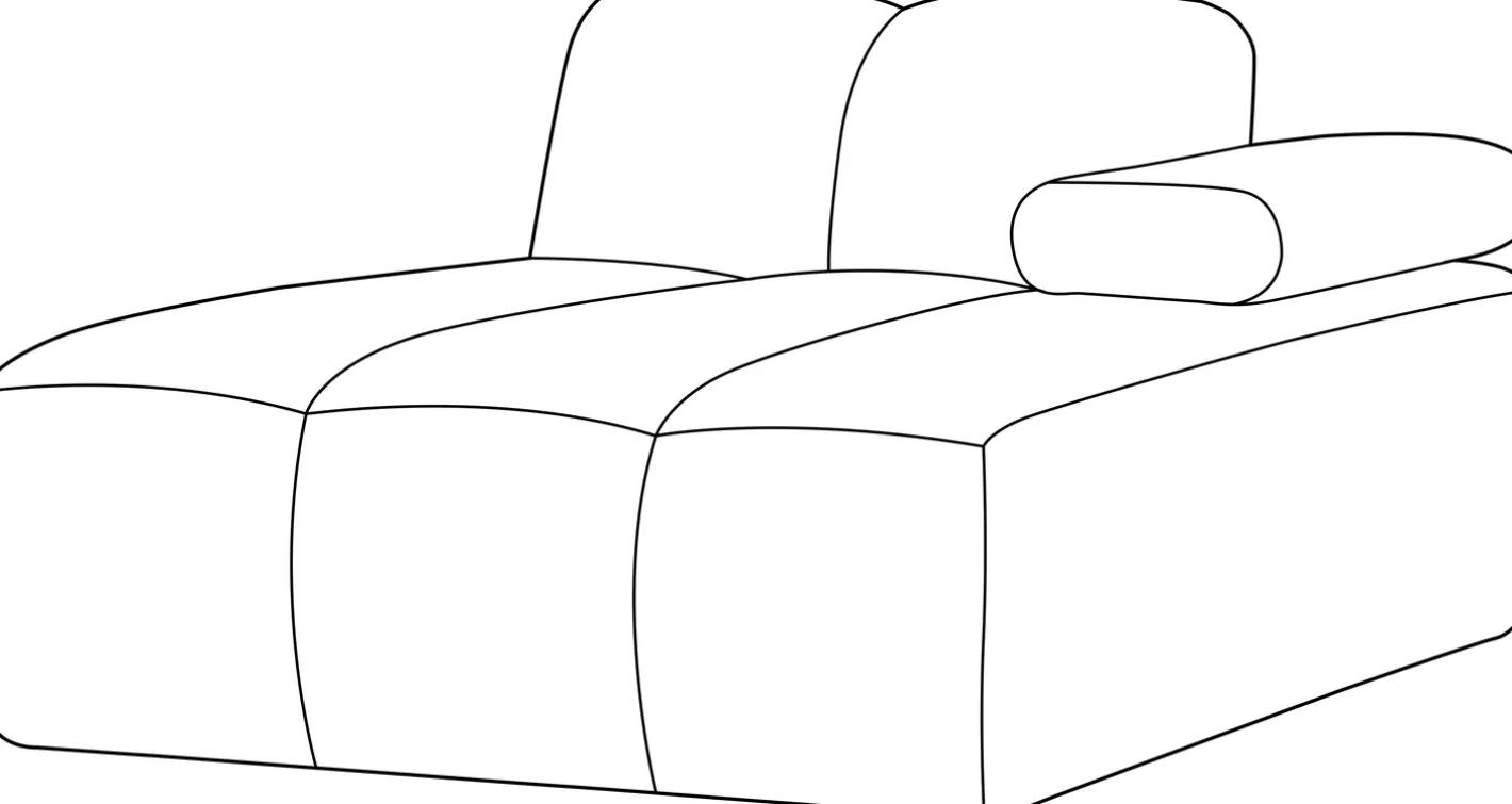 Sale WOOOD Mojo Rib Chaise Longue Rust Brown Melange