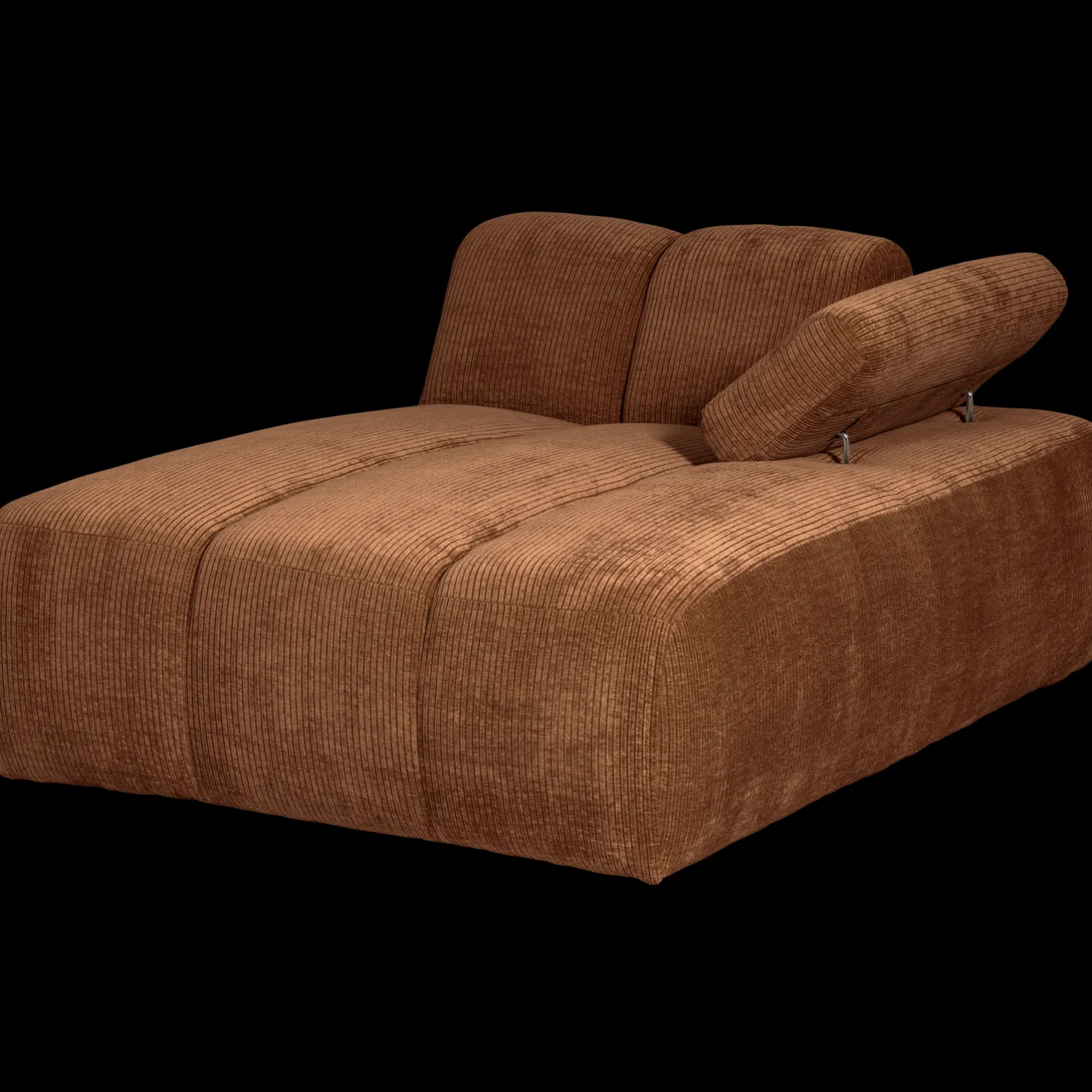Sale WOOOD Mojo Rib Chaise Longue Rust Brown Melange