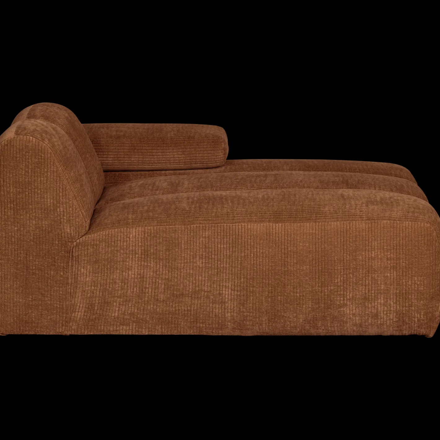 Sale WOOOD Mojo Rib Chaise Longue Rust Brown Melange
