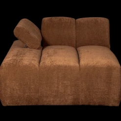 Hot WOOOD Mojo Rib Chaise Longue Rust Brown