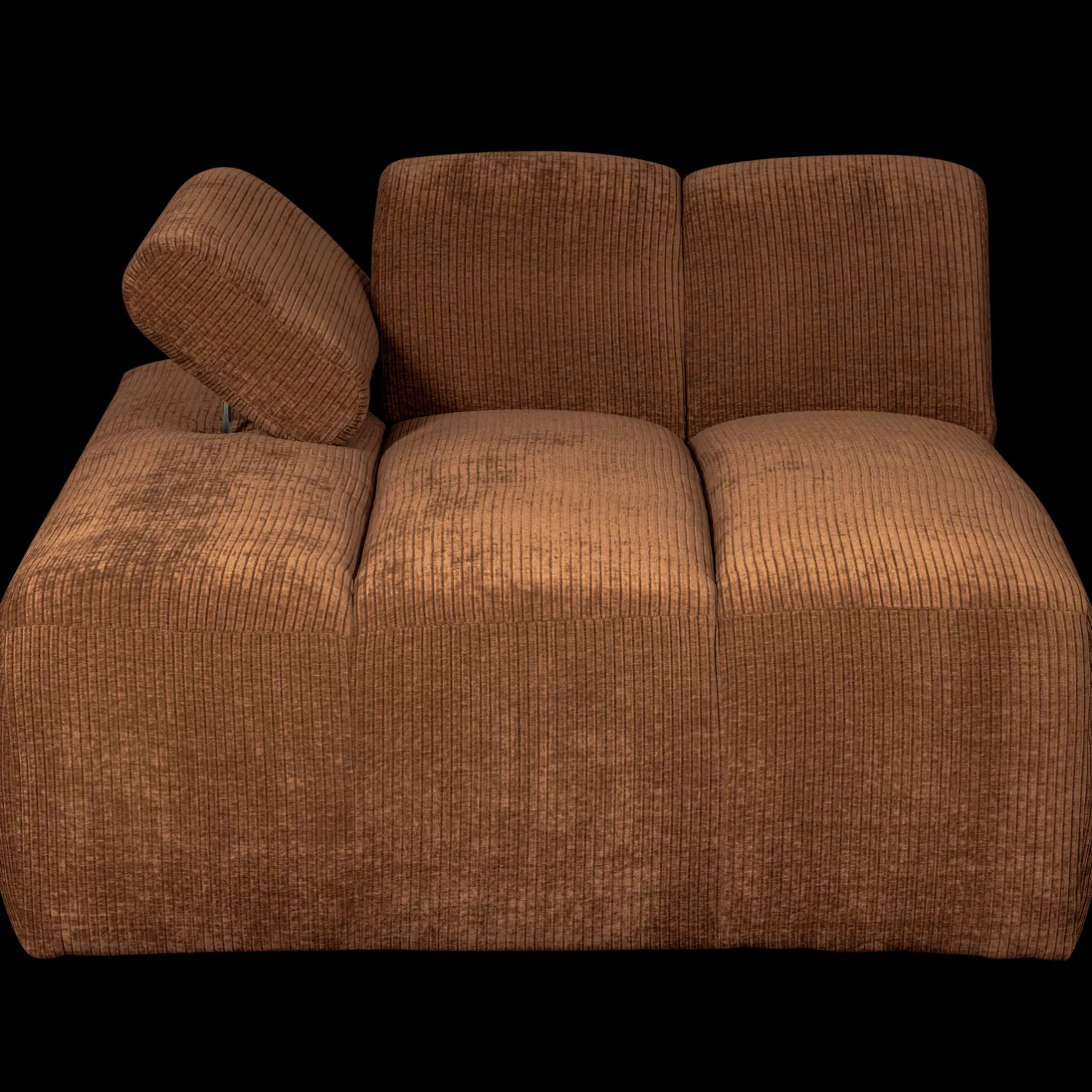 Hot WOOOD Mojo Rib Chaise Longue Rust Brown