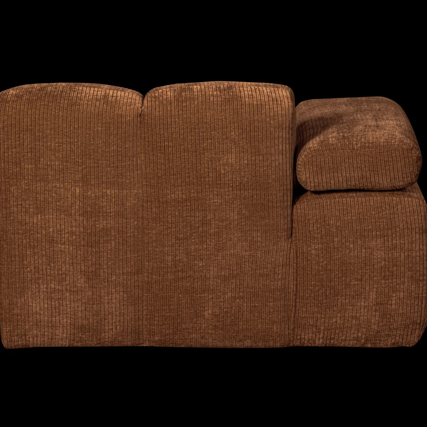 Hot WOOOD Mojo Rib Chaise Longue Rust Brown