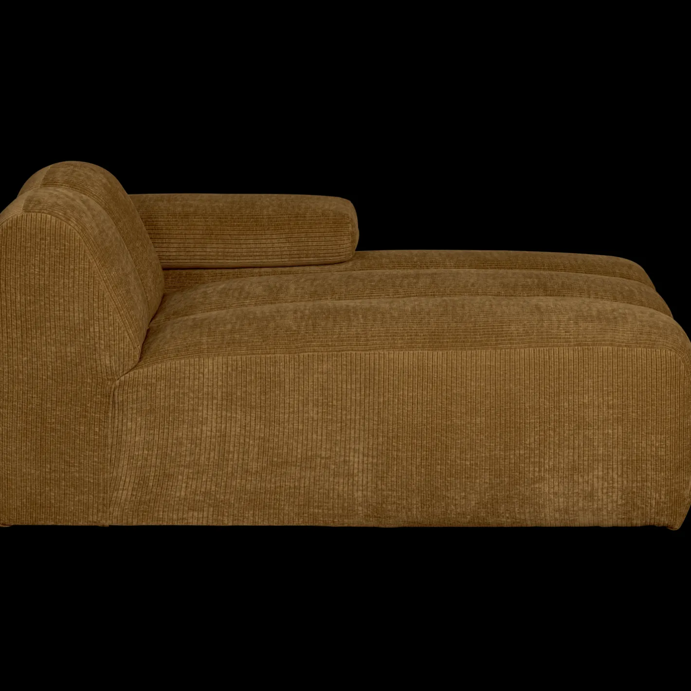 WOOOD Mojo Rib Chaise Longue Honey Yellow