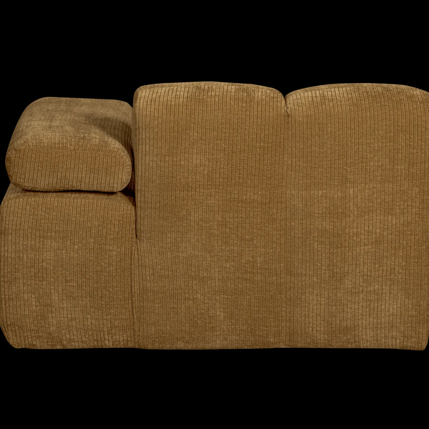 WOOOD Mojo Rib Chaise Longue Honey Yellow
