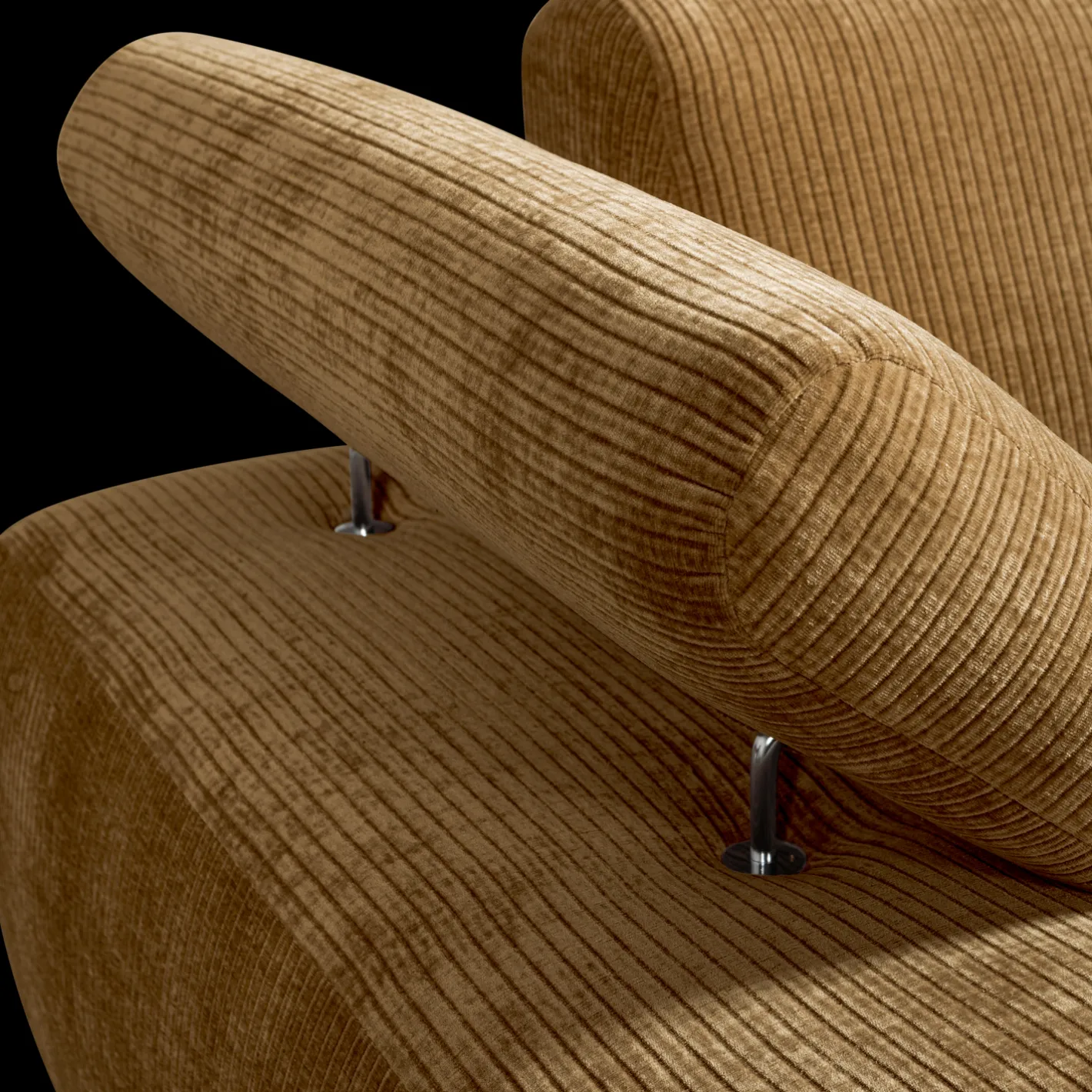 New WOOOD Mojo Rib Chaise Longue Honey Yellow