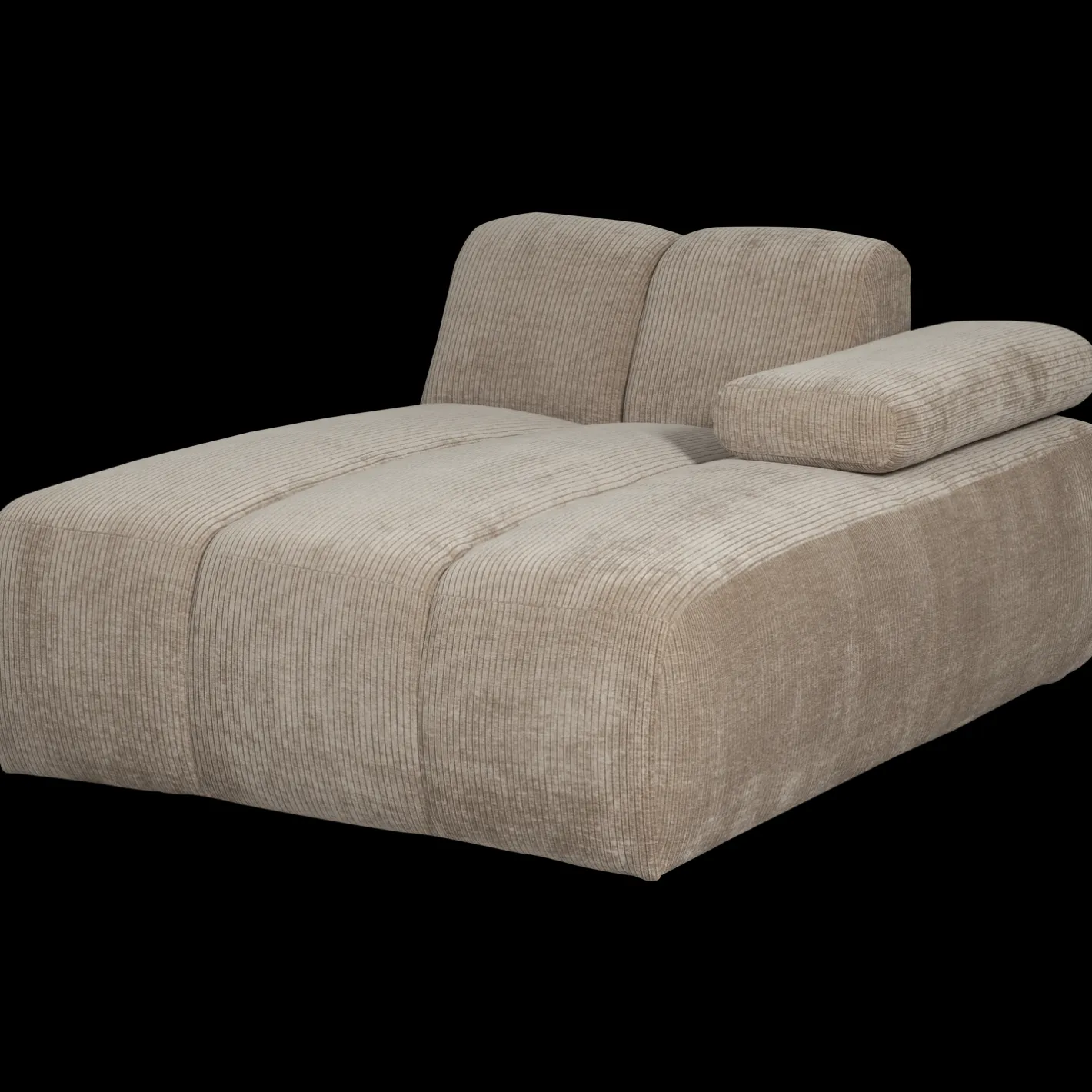 Clearance WOOOD Mojo Rib Chaise Longue Dark Sand