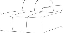 Clearance WOOOD Mojo Rib Chaise Longue Dark Sand