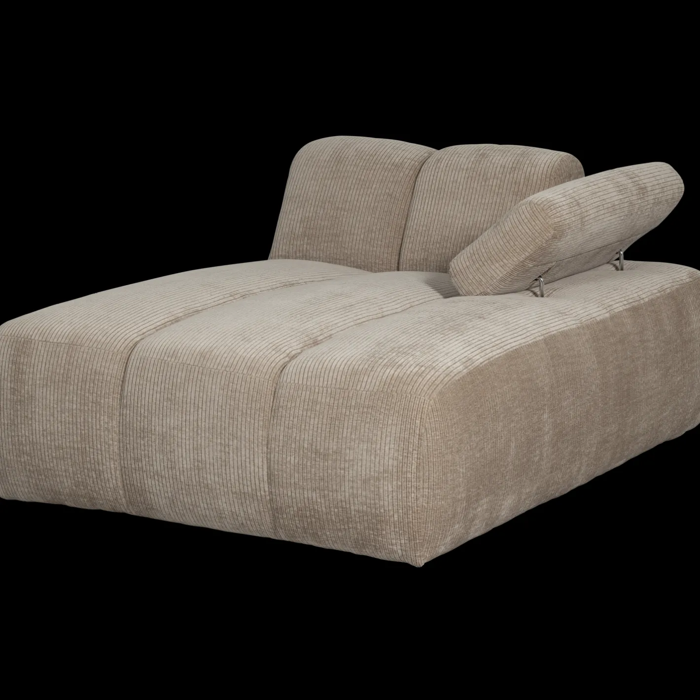 Clearance WOOOD Mojo Rib Chaise Longue Dark Sand