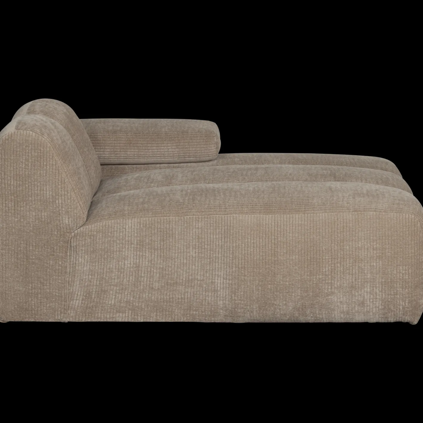 Clearance WOOOD Mojo Rib Chaise Longue Dark Sand