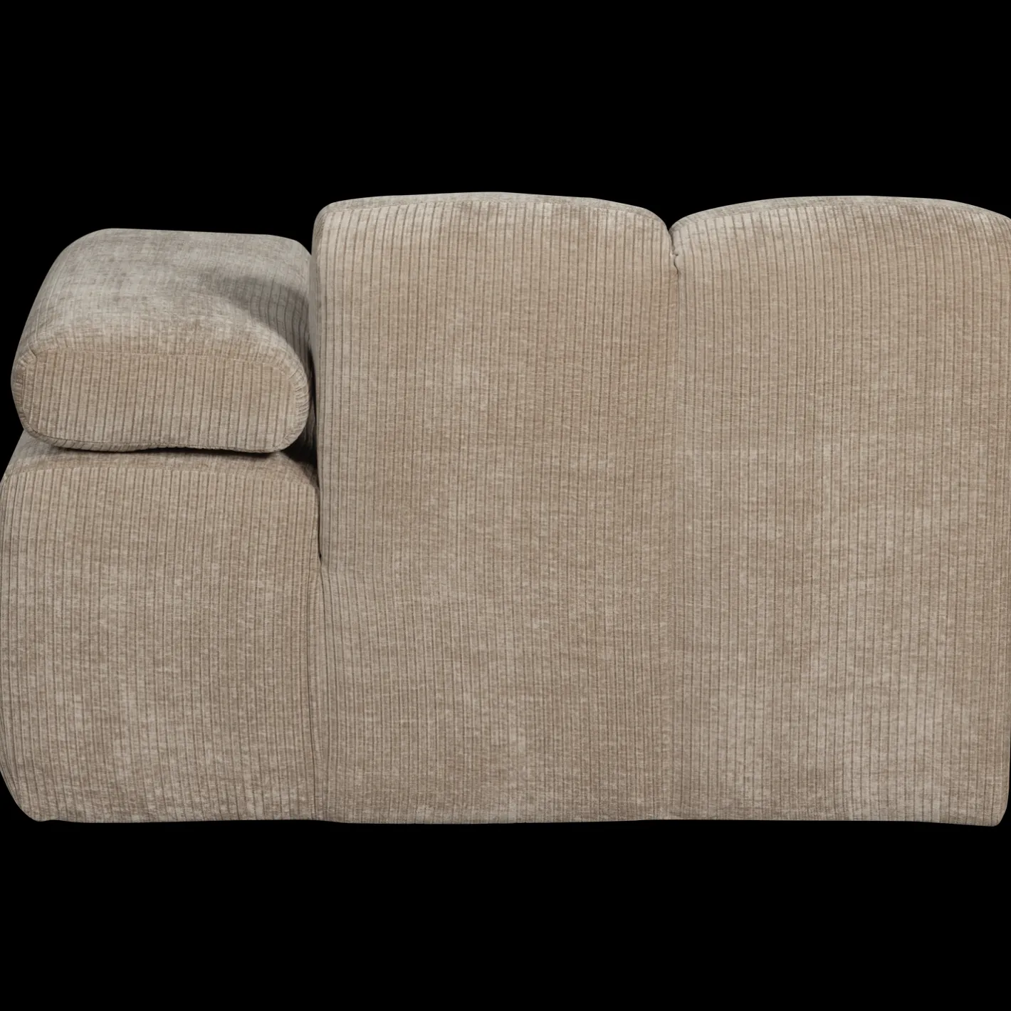 Clearance WOOOD Mojo Rib Chaise Longue Dark Sand
