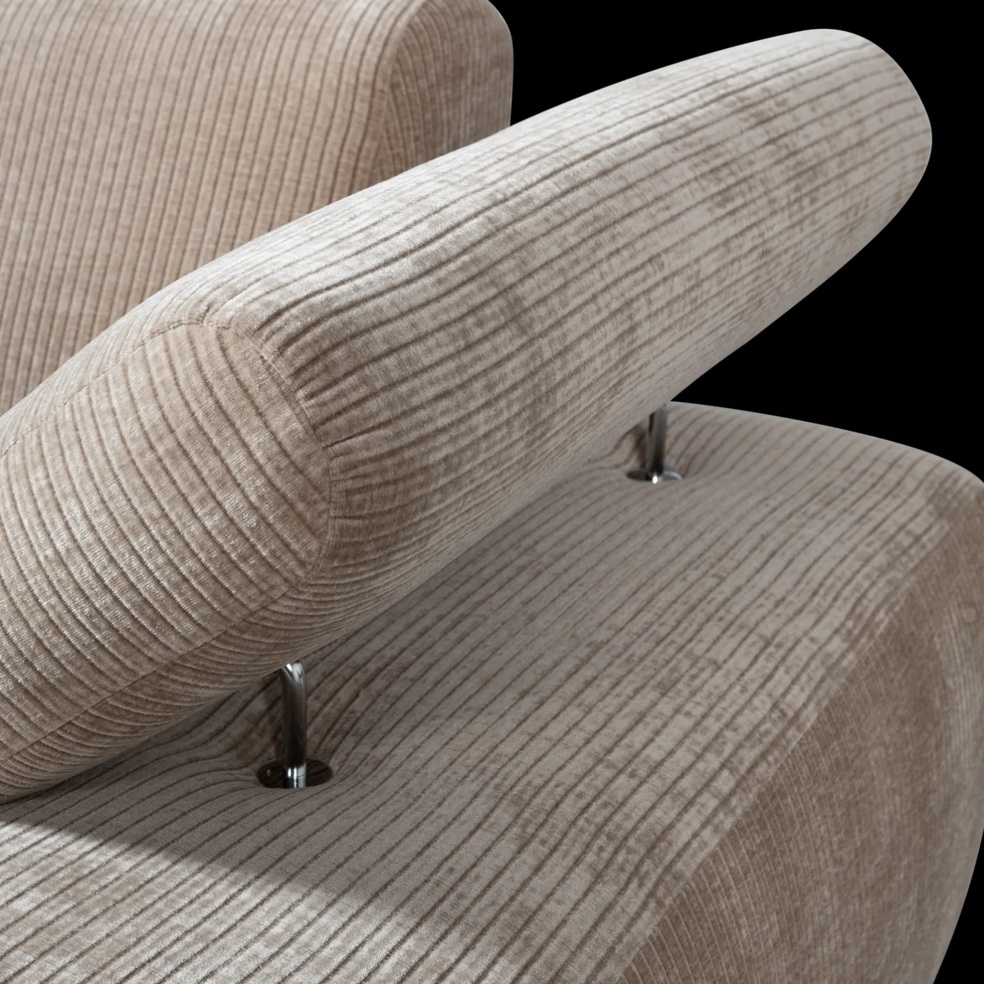 Clearance WOOOD Mojo Rib Chaise Longue Dark Sand