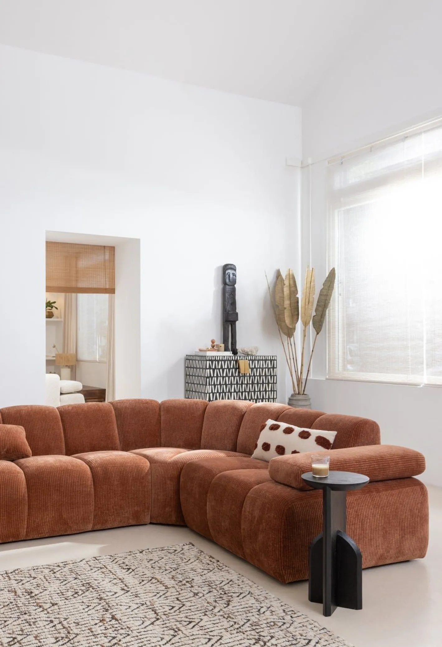 Clearance WOOOD Mojo Rib Elementenbank Rust Brown